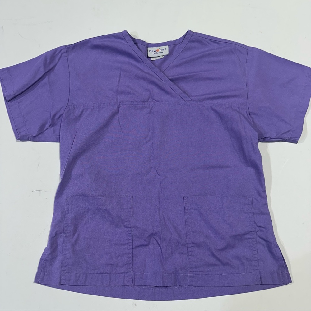 Peaches Uniforms Lilac Scrub Top